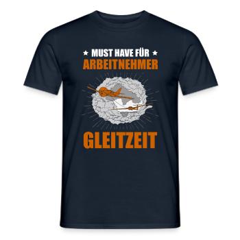 Segelfliegen Segelflugzeug Segelflieger - Männer T-Shirt - Navy - Vorne - AI Model Male 178 light (178cm)