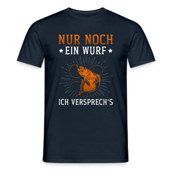 Lustiges Angel Fischer Angelrute Fischen Angeln - Männer T-Shirt - Navy - Vorne - AI Model Male 178 light (178cm)
