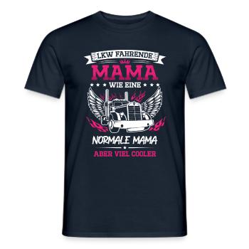Truckerin Frauen Truck Fernfahrer LKW Fahrer für - Männer T-Shirt - Navy - Vorne - AI Model Male 178 light (178cm)