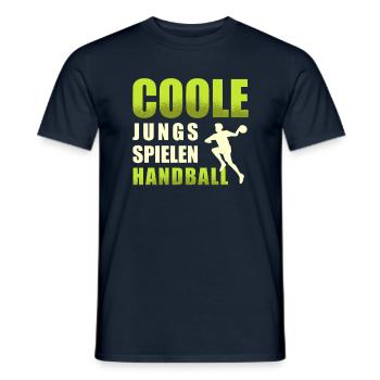 Handballspiel Handballerin Handball für einen - Männer T-Shirt - Navy - Vorne - AI Model Male 178 light (178cm)