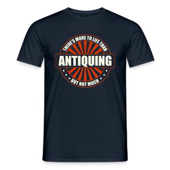 Antique junkie antique collector - Men's T-Shirt - navy - Front - AI Model Male 178 light (178cm)