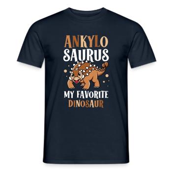 Ankylosaurus My - Men's T-Shirt - navy - Front - AI Model Male 178 light (178cm)