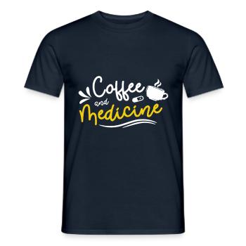Kaffee Und Medizin Arzt Arzt - Männer T-Shirt - Navy - Vorne - AI Model Male 178 light (178cm)