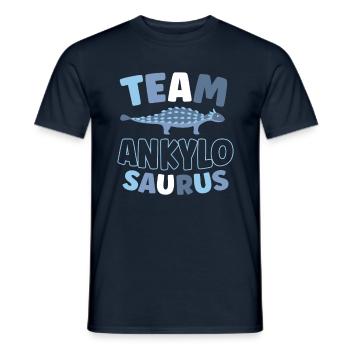 Team Ankylosaurus Dinosaurs Future - Men's T-Shirt - navy - Front - AI Model Male 178 light (178cm)