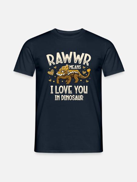 Ankylosaurus Dinosaurier Dino Zukünftige - Männer T-Shirt - Navy