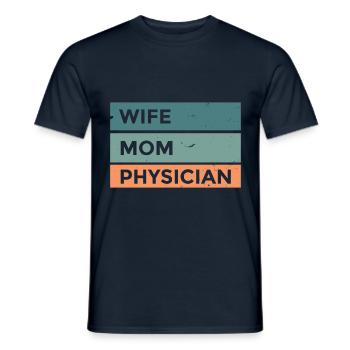 Frau Mutter Arzt Arzt Chirurg Krankenhaus - Männer T-Shirt - Navy - Vorne - AI Model Male 178 light (178cm)