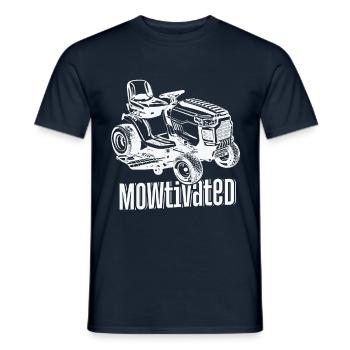 Mowtivated Lawn Mower Paysagiste - T-shirt homme - marine - Devant - AI Model Male 178 light (178cm)