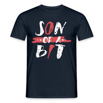 Fils d’un petit programmeur informatique - T-shirt homme - marine - Devant - AI Model Male 178 light (178cm)