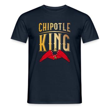 Chipotle King Spicy Food Flavour Spice - Men's T-Shirt - navy - Front - AI Model Male 178 light (178cm)