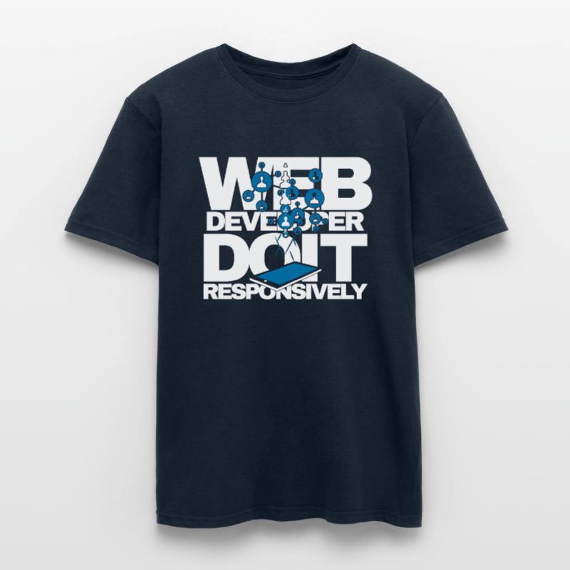 Programme de site Web Développeur Web réactif T-shirt homme