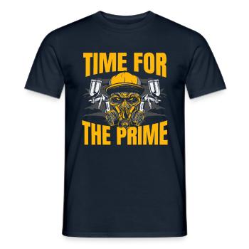 Time for the first-class car painter - Men's T-Shirt - navy - Front - AI Model Male 178 light (178cm)