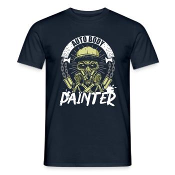 Auto Body Painter Job Profession Auto Detailing - Men's T-Shirt - navy - Front - AI Model Male 178 light (178cm)