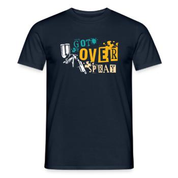 Got Over Spray Auto Body Painter Auto - Men's T-Shirt - navy - Front - AI Model Male 178 light (178cm)