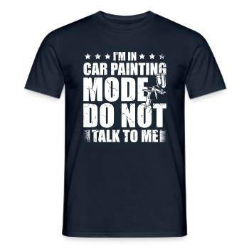 I'm in auto-painting mode. Don't talk to me - Men's T-Shirt - navy - Front - AI Model Male 178 light (178cm)
