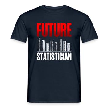 Zukünftiger Statistiker Statistische Datenanalyse - Männer T-Shirt - Navy - Vorne - AI Model Male 178 light (178cm)
