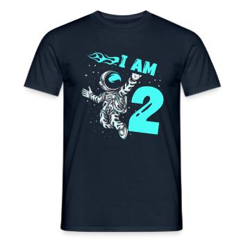 Astronauten-liebhaber-raumschiff All the best to the 2. - Men's T-Shirt - navy - Front - AI Model Male 178 light (178cm)