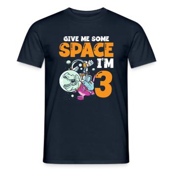 Gib Mir Etwas Platz, Ich Bin 3 Astronauten Alles - Männer T-Shirt - Navy - Vorne - AI Model Male 178 light (178cm)