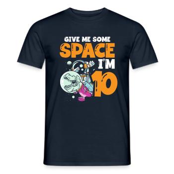 Gib Mir Etwas Platz, Ich Bin 10 Astronaut Happy - Männer T-Shirt - Navy - Vorne - AI Model Male 178 light (178cm)