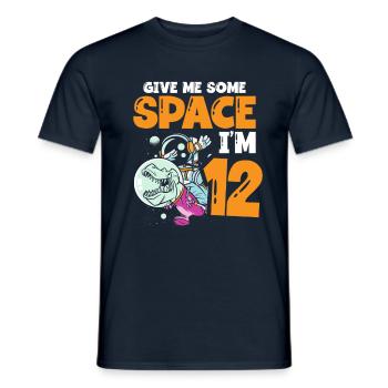 Gib Mir Etwas Platz, Ich Bin 12 Astronaut Happy - Männer T-Shirt - Navy - Vorne - AI Model Male 178 light (178cm)