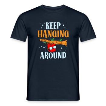 Bleiben Sie In Der Nähe Von Apple Picker Apple - Männer T-Shirt - Navy - Vorne - AI Model Male 178 light (178cm)