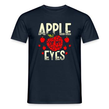 Apple Of My Eyes Apple Squad Fruit Apple Eater - Men's T-Shirt - navy - Front - AI Model Male 178 light (178cm)