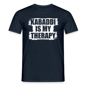 Kabaddi is my therapy Indian - Men's T-Shirt - navy - Front - AI Model Male 178 light (178cm)