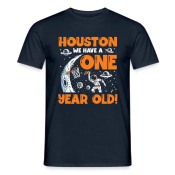 Astronauten-liebhaber-raumschiff Tout le meilleur pour le 1. - T-shirt homme - marine - Devant - AI Model Male 178 light (178cm)