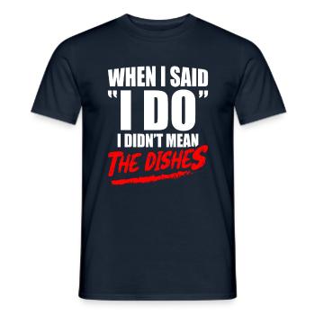 Quand j’ai dit que oui, je ne voulais pas dire - T-shirt homme - marine - Devant - AI Model Male 178 light (178cm)