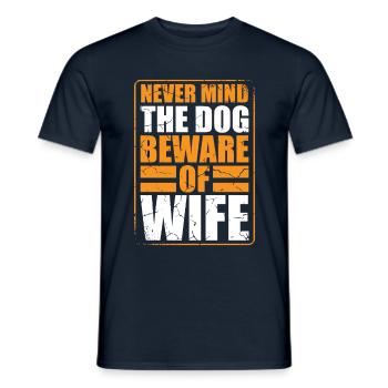 Do not of the dog, beware - Men's T-Shirt - navy - Front - AI Model Male 178 light (178cm)