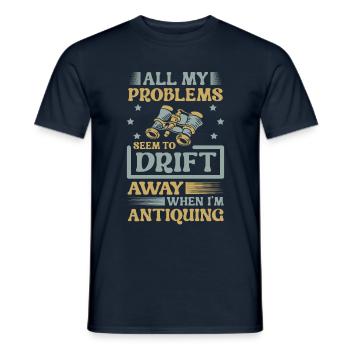 Meine Probleme Scheinen Wegzudriften, Wenn Ich - Männer T-Shirt - Navy - Vorne - AI Model Male 178 light (178cm)