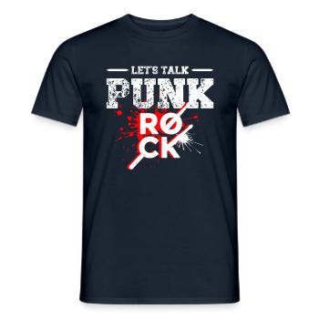 Parlons des musiciens punk rock - T-shirt homme - marine - Devant - AI Model Male 178 light (178cm)