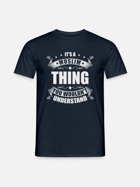 Es Ist Eine Muslimische Sache, Die Sie Den Islam - Mænd T-shirt - marineblå