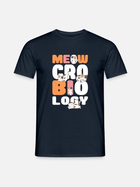 Meowcrobiology Katzenflüsterer - Männer T-Shirt - Navy