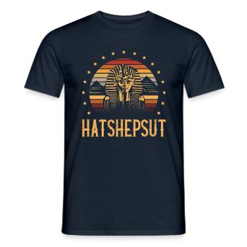 Hatchepsout Mythologie égyptienne - T-shirt homme - marine - Devant - AI Model Male 178 light (178cm)