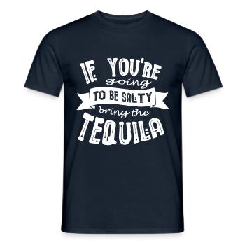 Tequila lover Mexican alcoholic - Men's T-Shirt - navy - Front - AI Model Male 178 light (178cm)