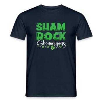 Shamrock Shenanigan Irish Pride St. Patricks Day - Männer T-Shirt - Navy - Vorne - AI Model Male 178 light (178cm)