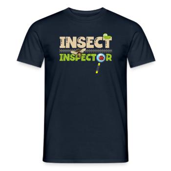 Insecte inspecteur détecteur de coléoptères du futur - T-shirt homme - marine - Devant - AI Model Male 178 light (178cm)