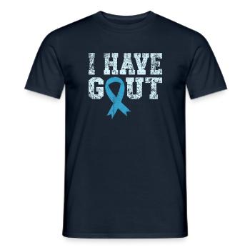 J’ai la goutte arthrite guerrière - T-shirt homme - marine - Devant - AI Model Male 178 light (178cm)