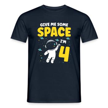 Gib Mir Etwas Platz, Ich Bin 4 Astronaut Happy - Männer T-Shirt - Navy - Vorne - AI Model Male 178 light (178cm)
