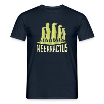 Meerkactus Suricate Amoureux des suricates d’animaux - T-shirt homme - marine - Devant - AI Model Male 178 light (178cm)