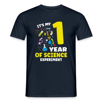 Es Ist Mein 1-jähriger - Männer T-Shirt - Navy - Vorne - AI Model Male 178 light (178cm)