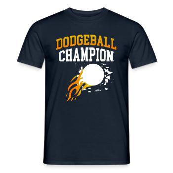 Dodgeball champion Dodgeballer Dodgeball player - Men's T-Shirt - navy - Front - AI Model Male 178 light (178cm)