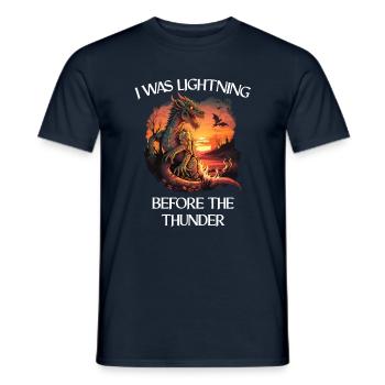 Mythical Creatures Dragon Gift Men Dragon for A - Men's T-Shirt - navy - Front - AI Model Male 178 light (178cm)