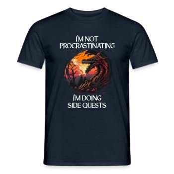 Mythical Creatures Dragon Gift Men Dragon for a - Men's T-Shirt - navy - Front - AI Model Male 178 light (178cm)