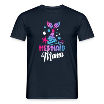 Mermaid Mama Mermaid Lovers - T-shirt homme - marine - Devant - AI Model Male 178 light (178cm)