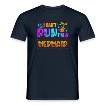 Je ne peux pas courir, je suis un - T-shirt homme - marine - Devant - AI Model Male 178 light (178cm)