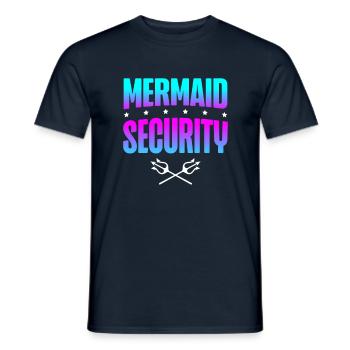 Mermaid Safety Mermaid Lover - T-shirt homme - marine - Devant - AI Model Male 178 light (178cm)