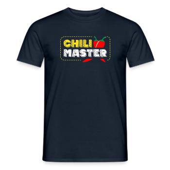 Chili Master Spicy Food Geschmack Chili Liebhaber - Männer T-Shirt - Navy - Vorne - AI Model Male 178 light (178cm)