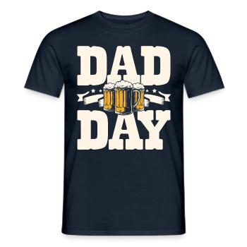 Papa Tag Bierliebhaber Vaterschaft Bester Papa - Männer T-Shirt - Navy - Vorne - AI Model Male 178 light (178cm)