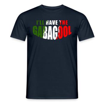 I will fly the Gabagool Italian Pride Italy flag - Men's T-Shirt - navy - Front - AI Model Male 178 light (178cm)
